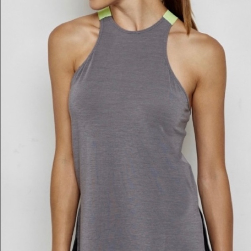 NEW Nike Slim Gym Training Tank Top Women Grey Running, Yoga, Athletic Tank